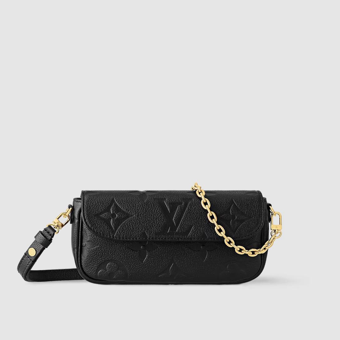 Túi Louis Vuitton Wallet On Chain Ivy Monogram Empreinte Nữ Đen